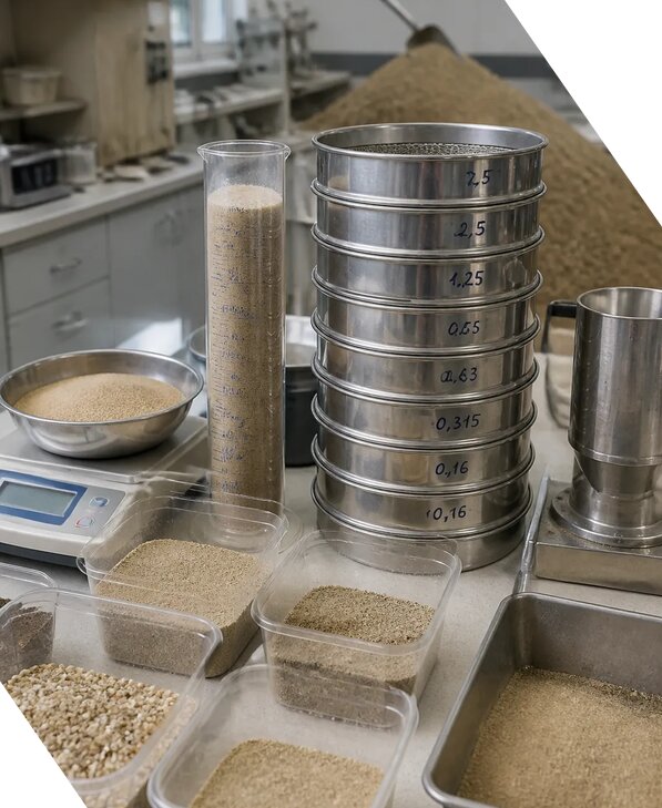 Лабораторное испытание песка для строительства в Ярославле